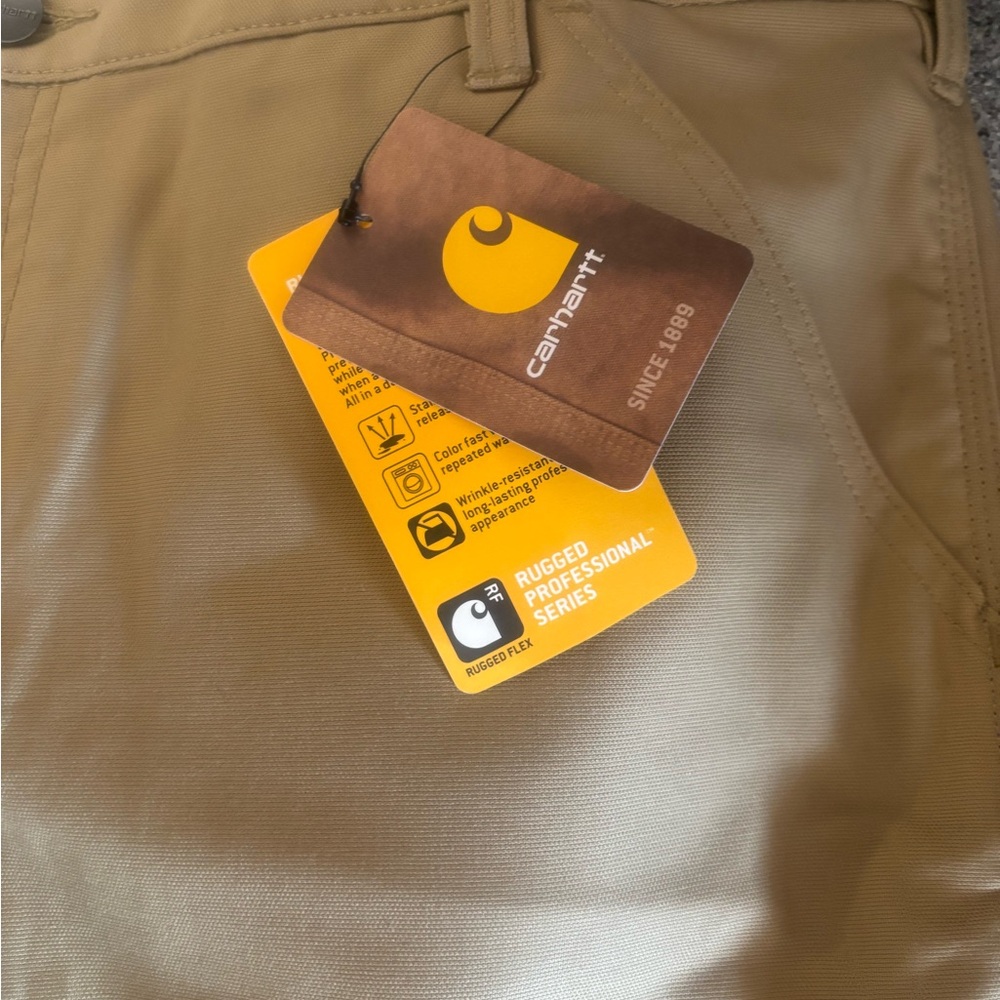 Women’s Carhartt Rugged professional original fit canvas work short size 18 - Picture 3 of 4